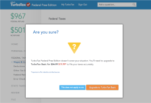 Are You Sure...You Wan't To Use TurboTax?